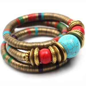 Tibetan Bohemia Multi Layer Bangle